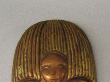 UMMA 17751: bronze mask made by Sergeant Johnson. Alexander Collection 